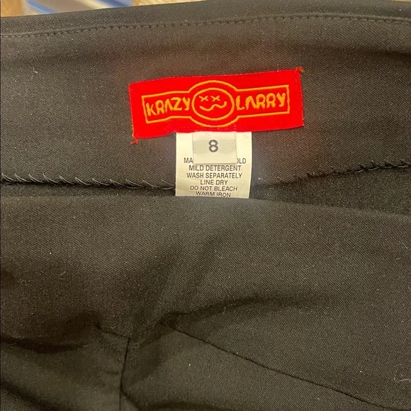 Women's Black Straight Leg Pants - Picture 3 of 7